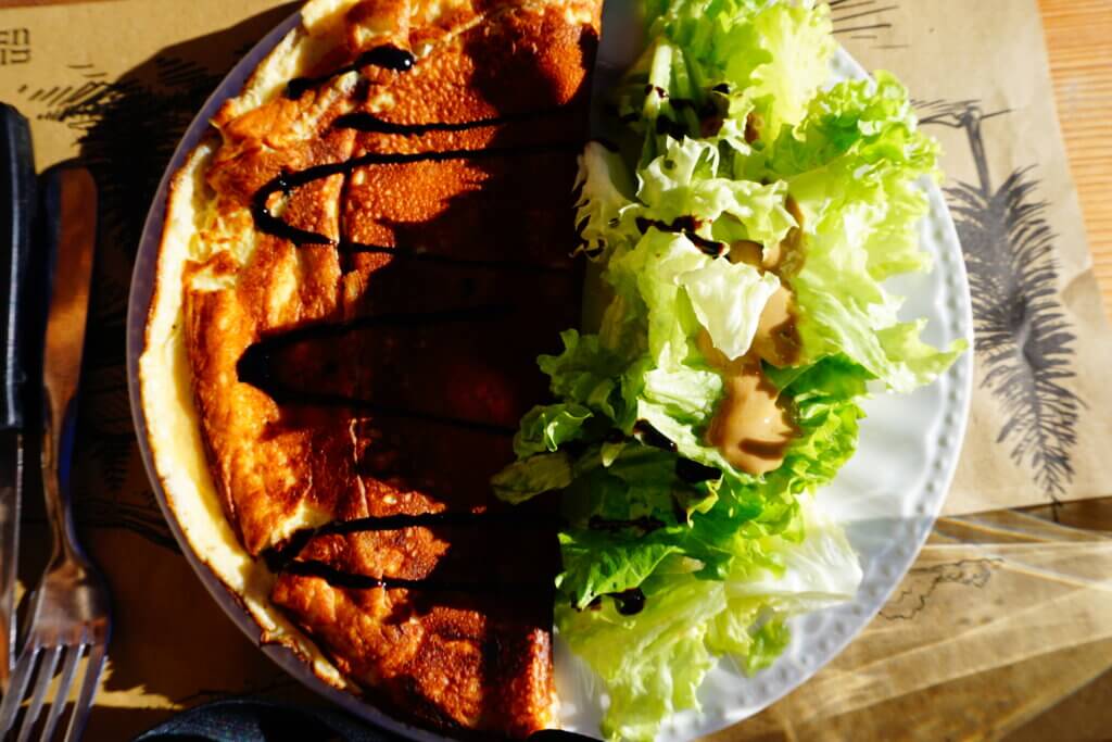 lomelette d hiver au restaurant